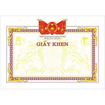 Giấy khen học sinh in theo yêu cầu TH THCS THPT